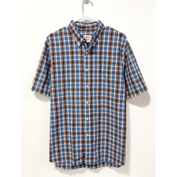 Brooks Brothers Red Fleece - Men's Plaid, Collared, Short Sleeve Shirt (XL) - Picture 1 of 4